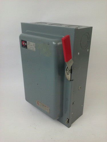 CUTLER HAMMER 4105H333H NON FUSIBLE HD SAFETY SWITCH 3P 100A 600VAC/250VDC 75HP0
