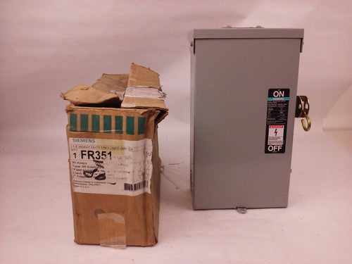 ITE SIEMENS FR351 SER. C, H.D. ENCLOSED SWITCH, 30A, 600V, 3P, 3PH, TYPE 3R,NEW 0