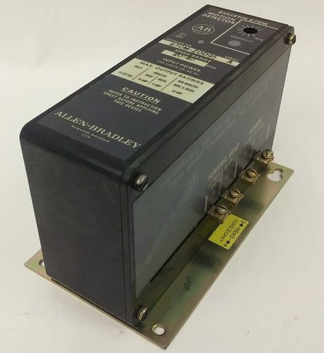 ALLEN BRADLEY 870M-ZOD95 SER. A, MOTION DETECTOR, 20-40 RPM SPEED RANGE,120V 10A0