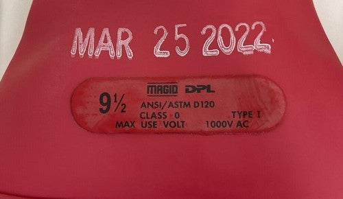 MAGID ARC RUBBER INSULATING GLOVES DPL LINEPRO 9 1/2 ANSI/ASTM D 120 1000VAC5