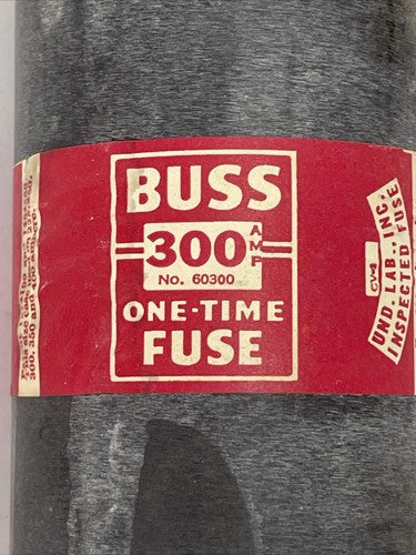 BUSS 60300 ONE-TIME FUSE 300AMP 600V1