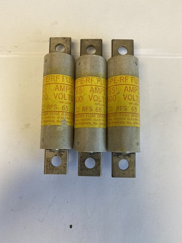Economy Fuse RFS65 65A 600V Fuse "Lot of 3"0