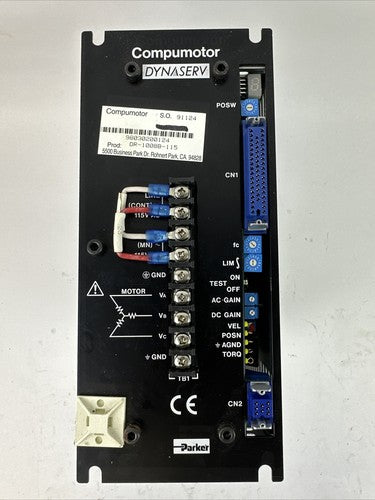 PARKER SR1008B62 COMPUMOTOR DYNASERV DR-1008B-115 DD SERVO ACTUATOR 115VAC0