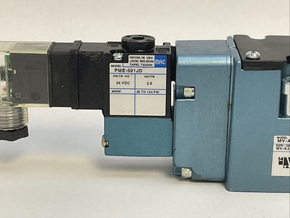 MAC MV-A2B-A231-PM-591JD SOLENOID VALVE PME-591JD 24VDC2