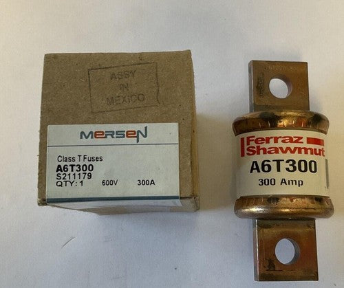 FERRAZ SHAWMUT A6T300 FUSE  300AMP 600VAC 300VDC0