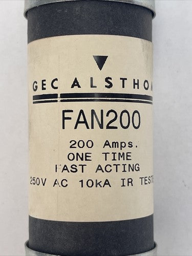 GEC ALSTHOM FAN 200 ONE TIME FAST ACTING FUSE 200AMP 250VAC1