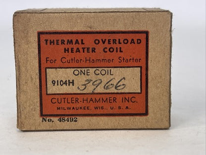 CUTLER HAMMER 9104H3966 THERMAL OVERLOAD HEATER COIL6