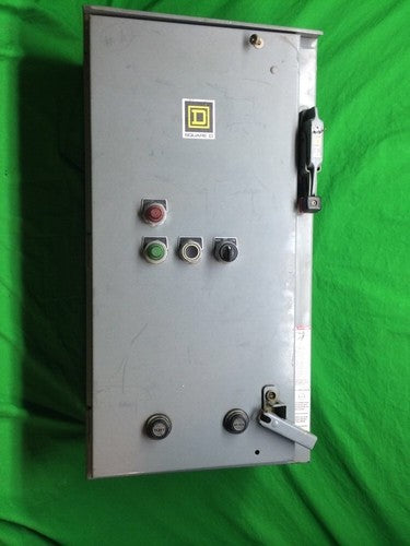 SQUARE D SIZE 1 TWO SPEED COMBO BOX STARTER 30A 8810DCA4V81A11C7FF4P58P59R1R3T110