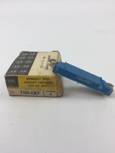 ALLEN BRADLEY 700-CR7 NOMALLY OPEN CONTACT CARTRIDGE TYPE RM RELAY SERIES A0