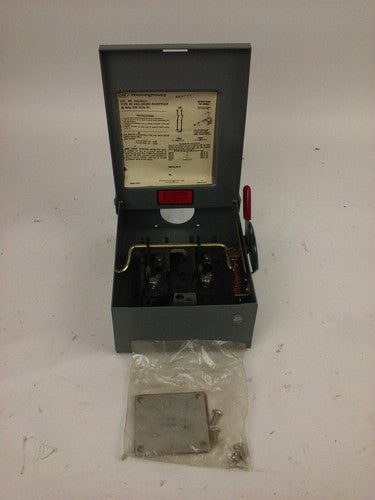 WESTINGHOUSE RGUN221 SAFETY SWITCH, 30A, 240V, 2P, NON FUSE, TYPE 3R RAINPROOF2