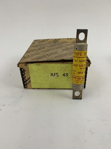 Economy Fuse RFS45 45A 600V Type-RF Fuse "Lot of 10"0