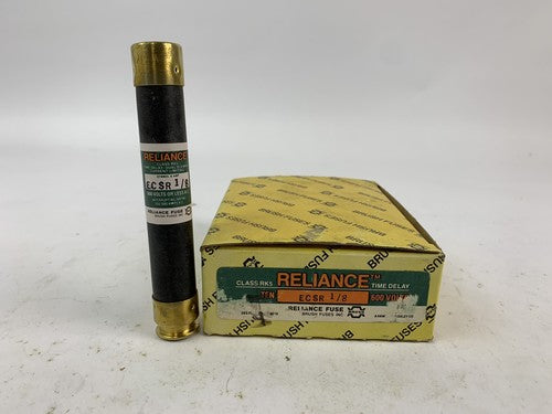Brush Reliance Time-Delay Dual-Element ECSR1/8 1/8A 600V Fuse "Lot of 10"0