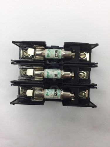 LITTELFUSE L60030C3C FUSE HOLDER WITH 3 CCMR 10 AMP FUSES1