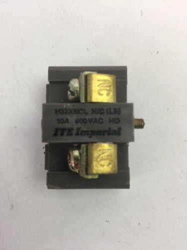 ITE H32XNCL CONTACT BLOCK 10A 600VAC1