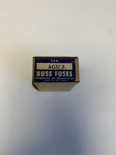 Bussmann AGU2 2A 250V Fuse "Lot of 10"0