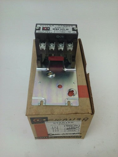 CUTLER HAMMER C10AG3 SER.A1 CONTACTOR 3PH 575V 9A 2HP SIZE 00 120V COIL0