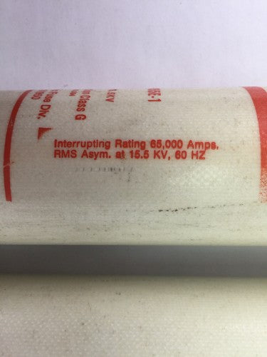 GOULD SHAWMUT AMPTRAP A1550X65E-1 CURRENT LIMITING FUSE 15.5KV CS-3 65,000 AMPS2