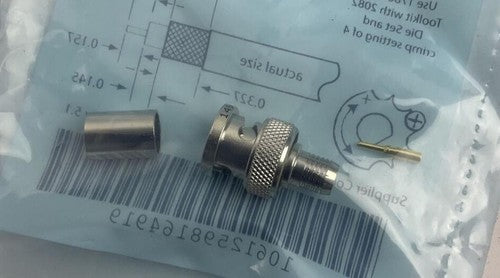 ALLEN BRADLEY 1786-BNC/B CONTROLNET BNC PLUG RG-6QS REV 5.1 ***LOTOF20***3