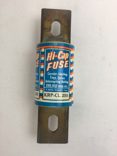 BUSSMAN KRP-CL 250 HI-CAP FUSE CURRENT-LIMITING TIME DELAY 250AMP 600VAC5