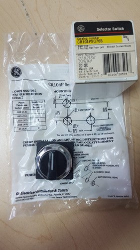 GE CR104PSG76B 3 Position Selector Switch0