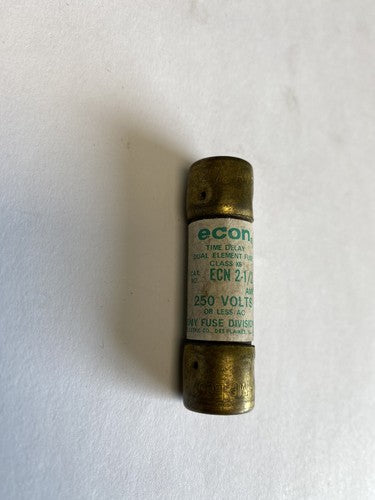 Economy Fuse ECN2 1/2 2 1/2A 250V Fuse "Lot of 5"2
