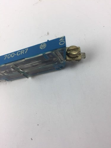 ALLEN BRADLEY 700-CR7 NOMALLY OPEN CONTACT CARTRIDGE TYPE RM RELAY SERIES A5