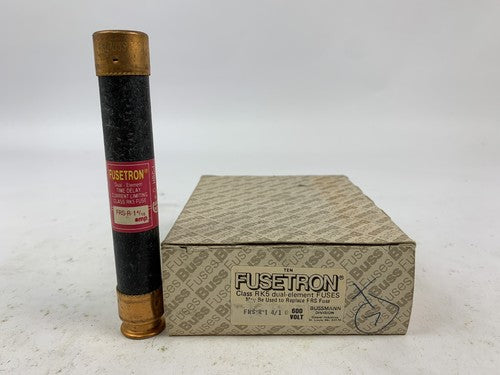 Bussmann Fusetron Dual-Element FRS-R-1 4/10 1 4/10A 600V Fuse "Lot of 10"0