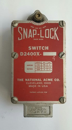 NAMCO D2400X SNAP-LOCK LIMIT SWITCH0