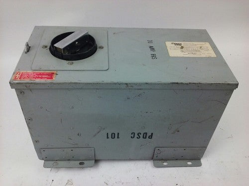 ARROW-HART BUSSWAY, 30AMP 3PH, 3W, 480V, MAX H.P. 20, FUSIBLE, DISCONNECT, USED 0