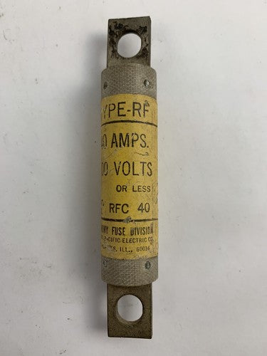 Economy Fuse RFC40 40A 600V Fuse "Lot of 6"1