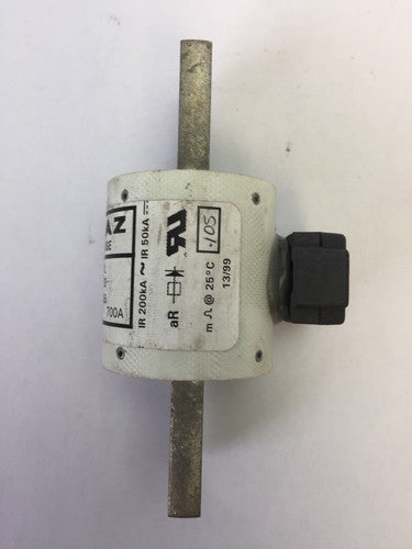 FERRAZ SHAWMUT A025R700IL PROTISTOR FUSE 250VAC 700AMP2
