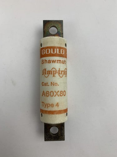 Gould Shawmut Amp-trap A60X80 Type 4 80A 600V Fuse "Lot of 10"2