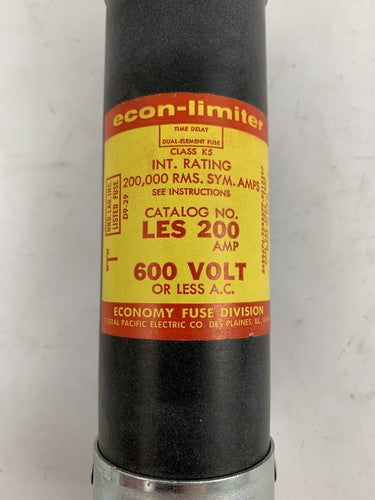 Economy Fuse LES200 200A 600V Fuse2