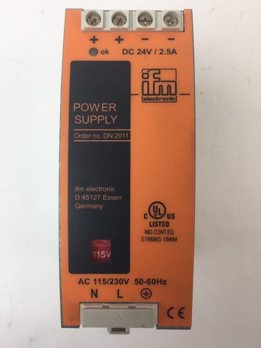 IFM DN2011 24V-2.5A POWER SUPPLY. 0