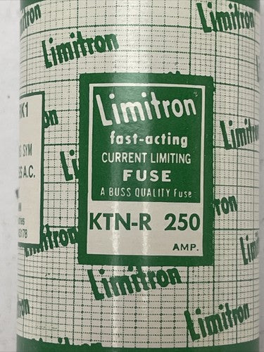 BUSSMANN KTN-R 250 FAST-ACTING CURRENT LIMITING CLASS RK1 FUSE 250AMP 250VAC1