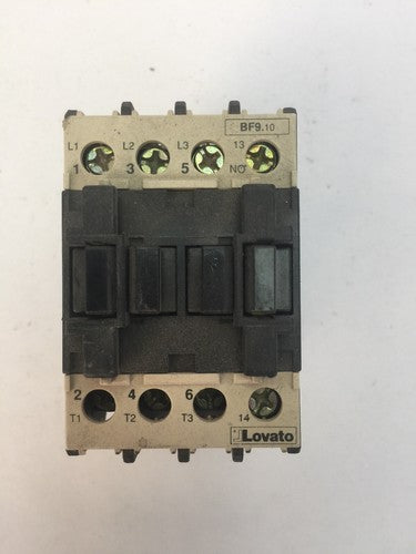 LOVATO BF9 CONTACTOR 600VAC 22AMP 7.5HP COIL 58V 60HZ 48V 50HZ0