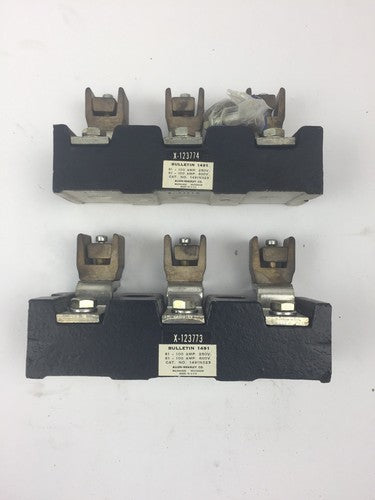 ALLEN BRADLEY 1491 N323 FUSE BLOCK 100 AMP 250 OR 600 VOLT 3 POLE3