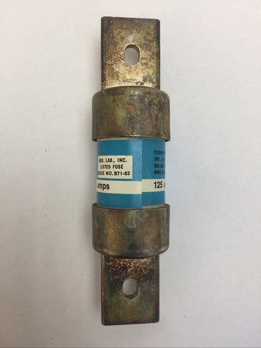GE GF8B125 CLF FUSE 600VAC 125AMP CLASS J4