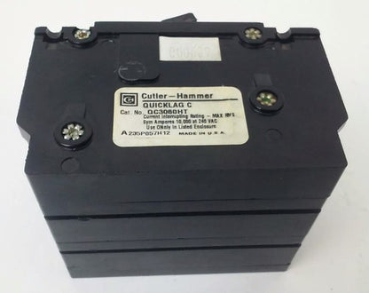 CUTLER HAMMER QC3060HT QUICKLAG C CIRCUIT BREAKER 3P 240VAC 60A TYPE QC2