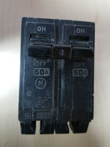 GE Type THQL 2 Pole 120/240VAC 50A0