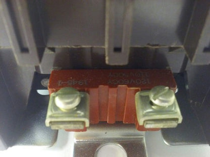 CUTLER HAMMER C10AN30A MAGNETIC CONTACTOR W/O INTERLOCK, 120V 60HZ COIL, C10AN34