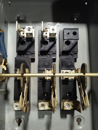 WESTINGHOUSE, GFN323N, SAFETY SWITCH, 240V, 100A, 2P, 2 FUSES, INDOOR, NEW4