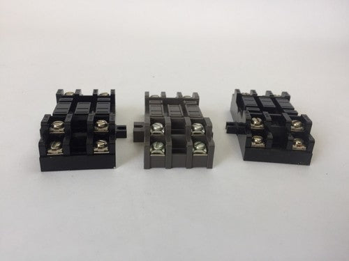 GOULD SL711 SOCKET RELAY BASE 10A 300V (LOT OF 3)3