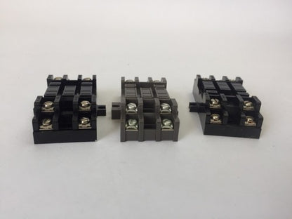 GOULD SL711 SOCKET RELAY BASE 10A 300V (LOT OF 3)3