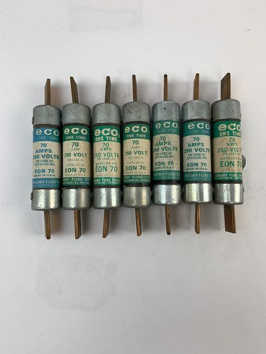 EON70 Economy Fuse Division 70A 250V Fuse "Lot of 6"0
