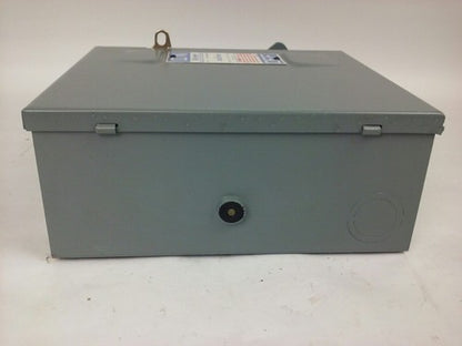 CHALLENGER GD222SN, SAFETY SWITCH, 60A, 240V, SINGLE PHASE FUSIBLE, 10 H.P. NEW 8
