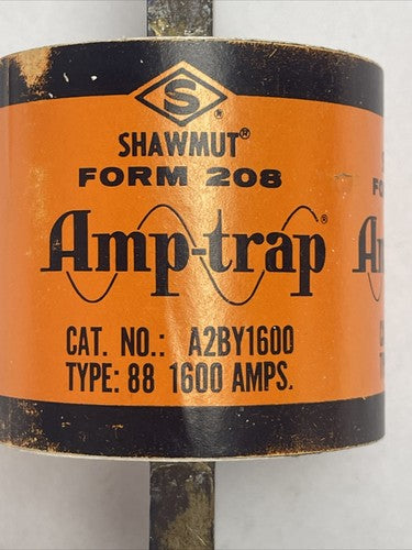 SHAWMUT A2BY1600 FORM 208 AMP-TRAP CURRENT LIMITING FUSE 250VAC 1600AMP TYPE 882