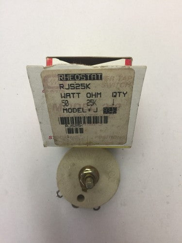 OHMITE RJS25K RHEOSTAT 50 WATT 25K OHM MODEL J0