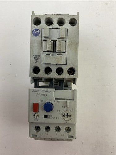 ALLEN BRADLEY STARTER (500-TO*94 SER D COIL 120V + 193-EECB SER C 1.0-5.0A)0