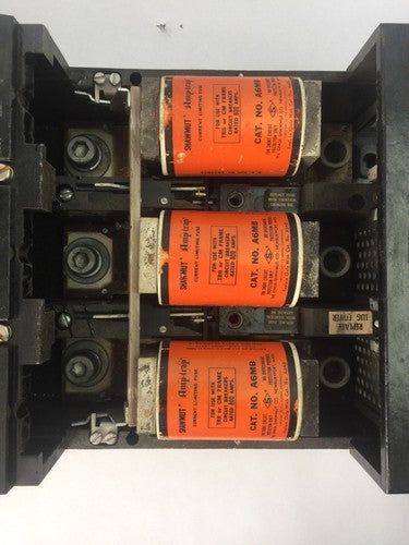 GE TB83F TRI-BREAK CIRCUIT BREAKER 600VAC 200,000AMP 250VDC 100,000AMP A6MB FUSE3